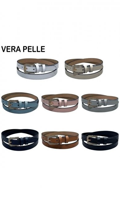 Curea Dama, Piele Naturala, Catarama Incrustata Cu Strasuri