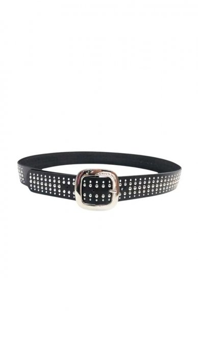 Curea Dama, Tinte Metalice, Negru Argintiu