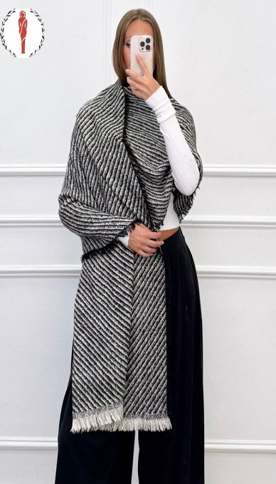 Esarfa Dama, Franjuri, Model Imprimat