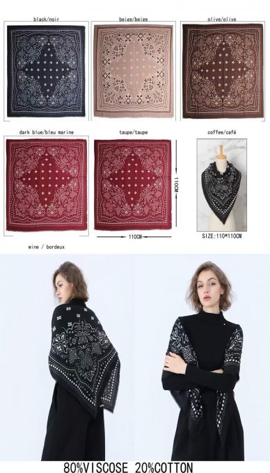 Esarfa Imprimeu Model, Camel