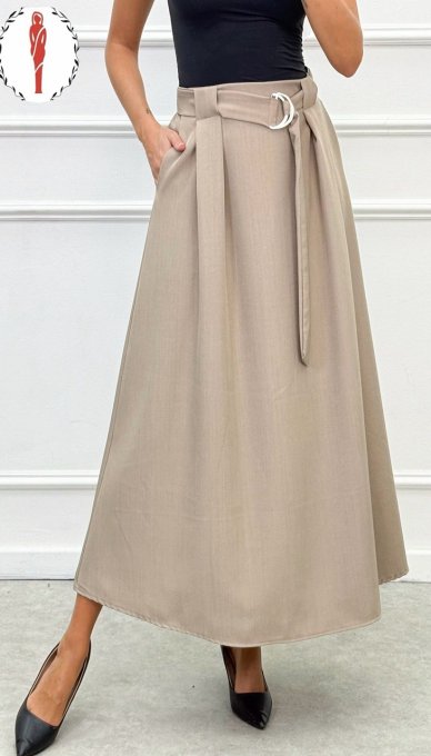 Fusta Dama, Buzunare Laterale, Cordon Inclus, Bata Elastica