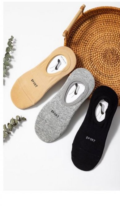 Sosete Dama, Invisible, Bumbac