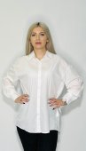 Camasa Dama, Clasica, Bumbac, Alb