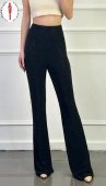 Pantaloni Dama, Evazati, Strasuri, Negru